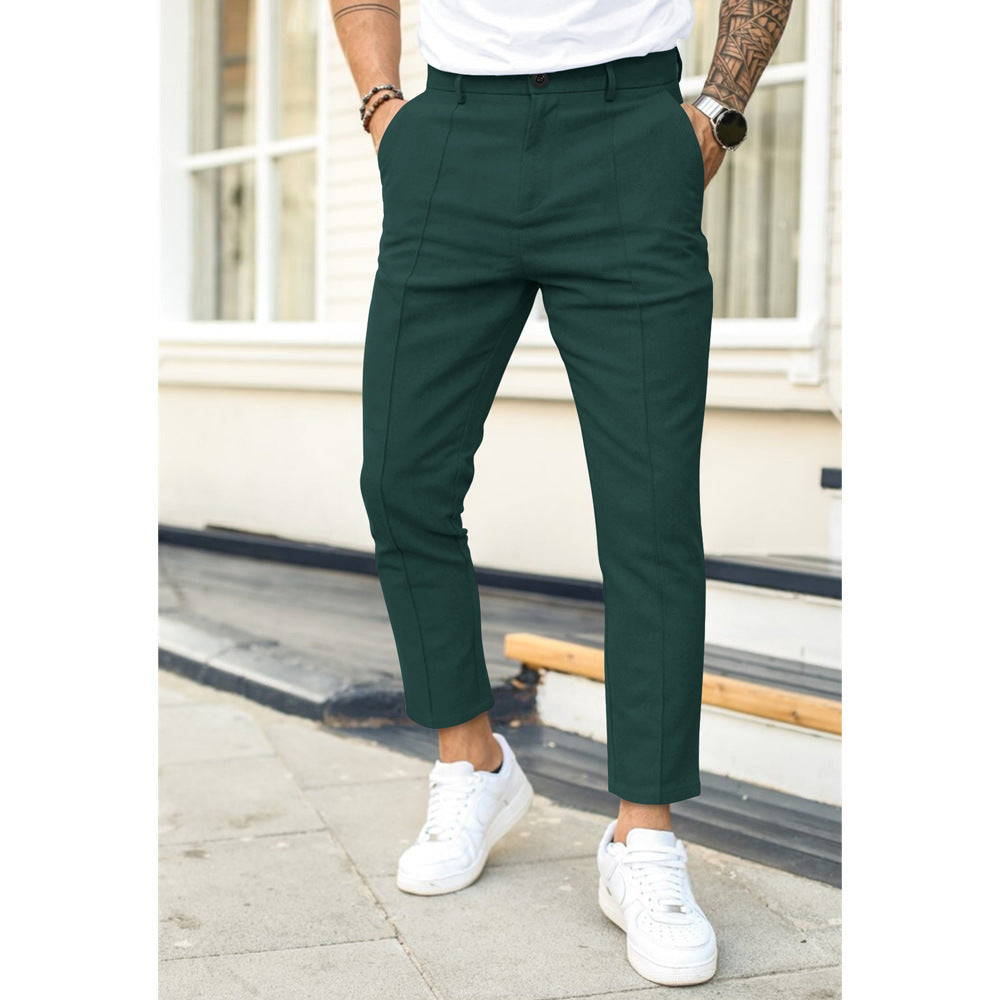 Double Fold  Casual Suit Pants