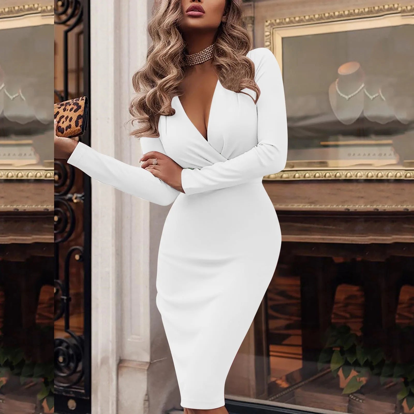  Bodycon White Dress