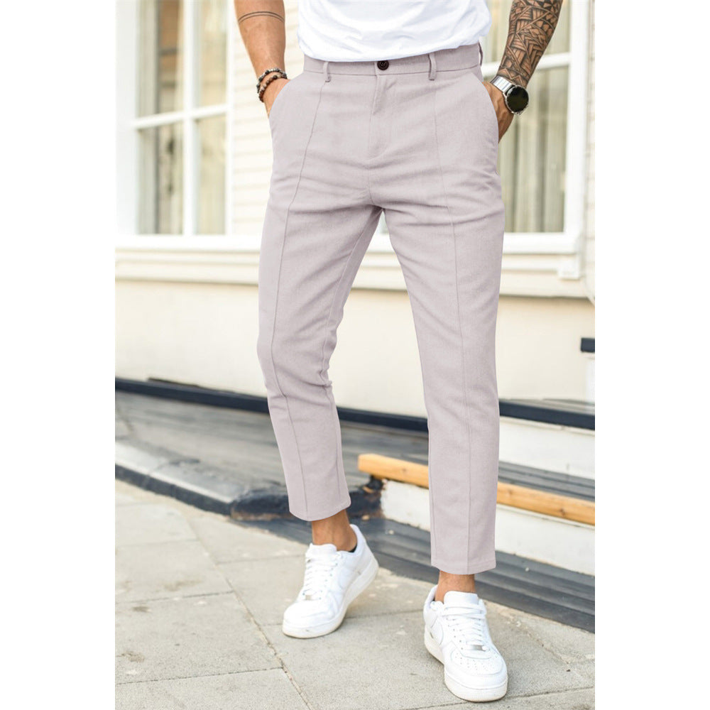 Double Fold  Casual Suit Pants