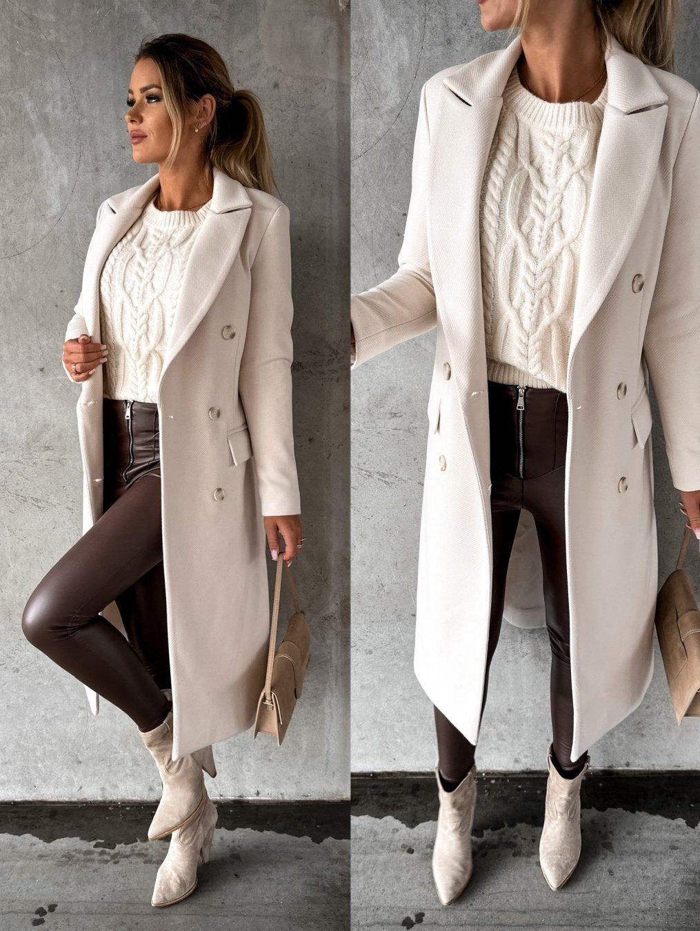 Fashion Casual Woolen Coat 