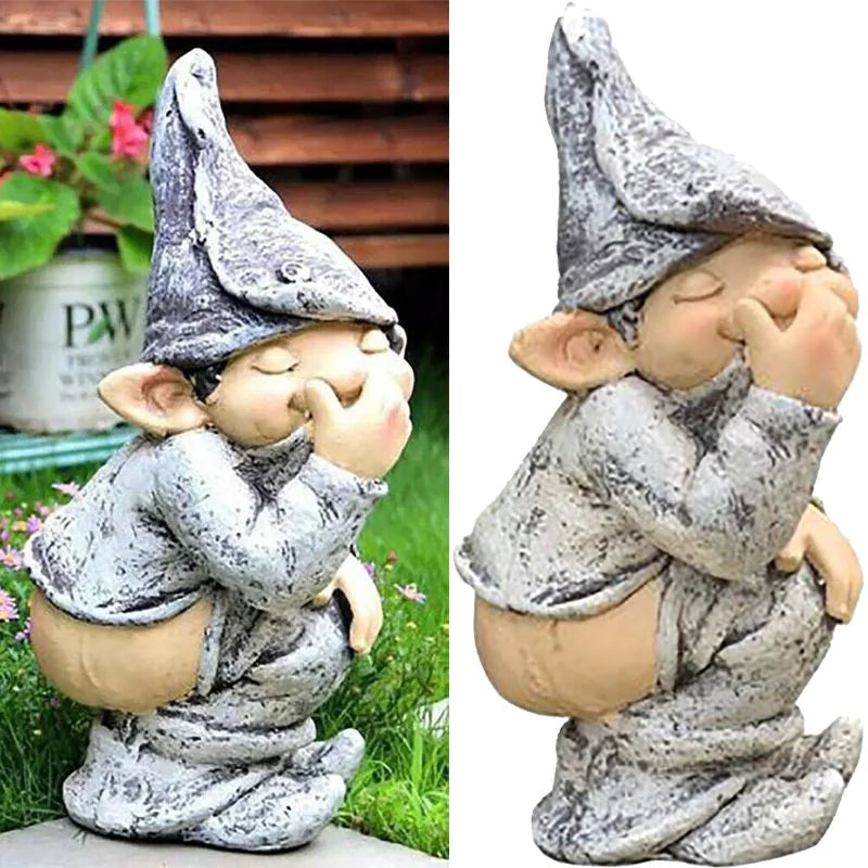 Naughty Gnome Miniature Figurine