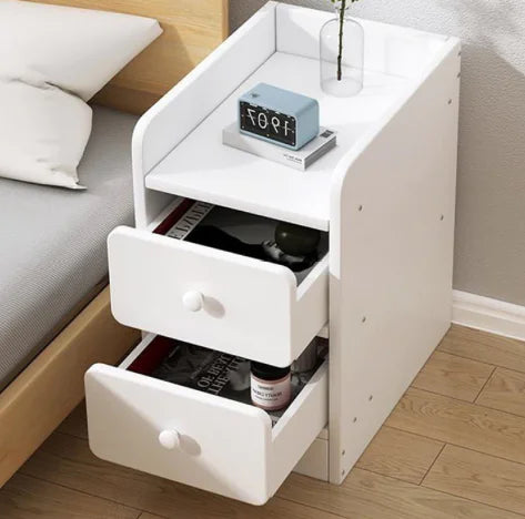 Modern Bedside Table with Storage Shelf